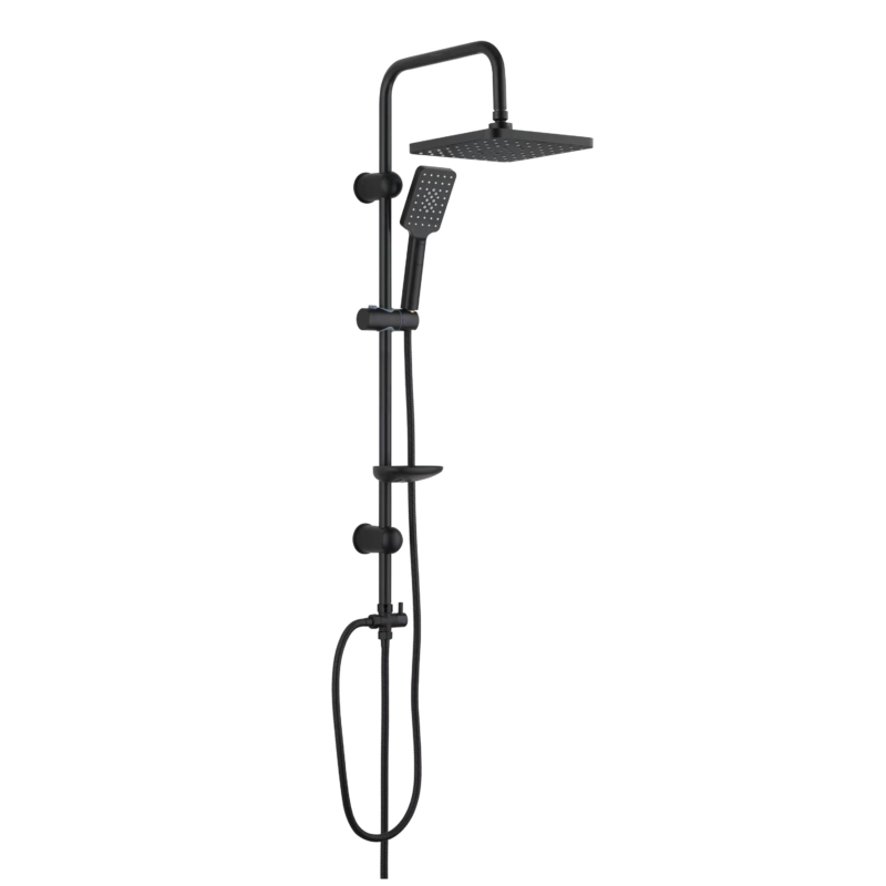 SHOWER KIT SQUARE BLACK 85-5B BAGNO