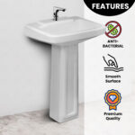 WASH BASIN WB07 FULL PEDESTAL