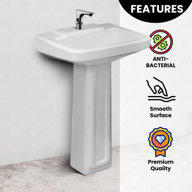 WASH BASIN WB07 FULL PEDESTAL