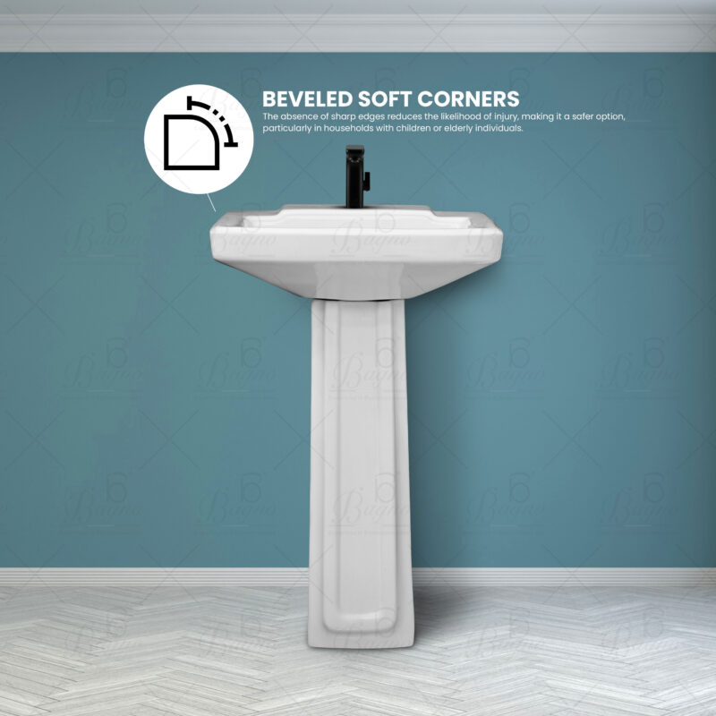 WASH BASIN WB07 FULL PEDESTAL