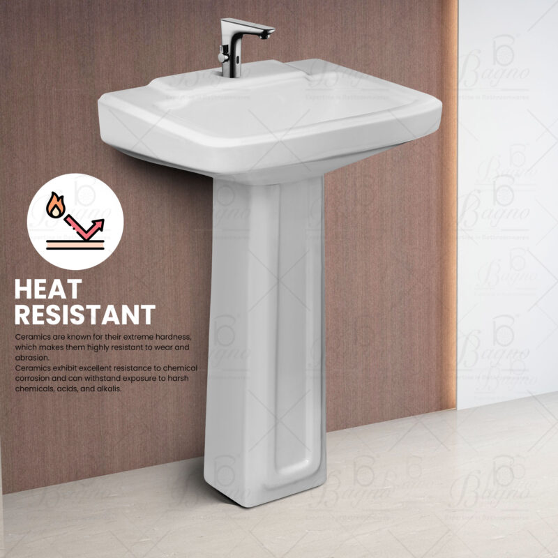 WASH BASIN WB07 FULL PEDESTAL