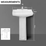 WASH BASIN WB07 FULL PEDESTAL